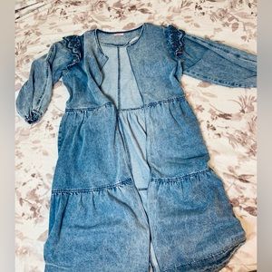 Udel dress size L jeans zippered up